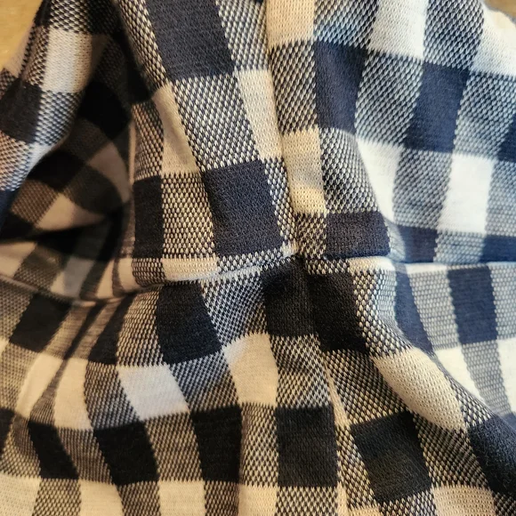 NWT Urban Revivo Blue/White Check Mini Dress Size 6 Adjustable Straps Side Zip - Picture 14 of 14